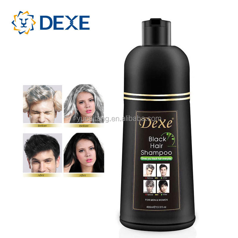 Shampooing colorant Noir rapide Dexe Collagène & a l'huile d'argan