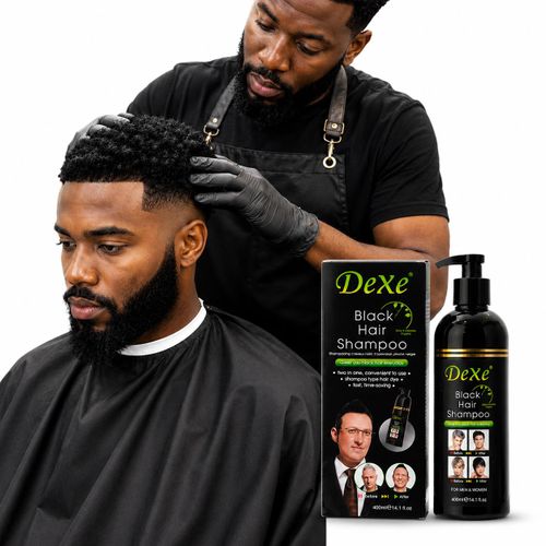 Shampooing colorant Noir rapide Dexe Collagène & a l'huile d'argan