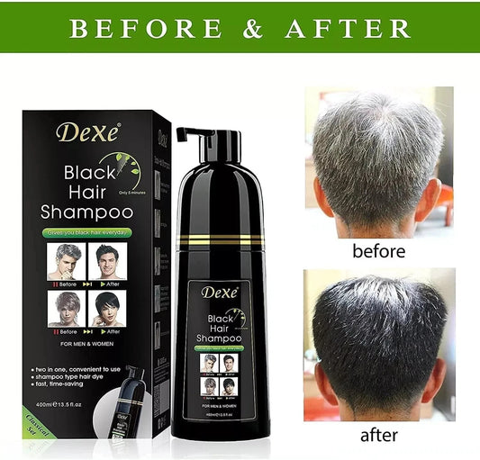 Shampooing colorant Noir rapide Dexe Collagène & a l'huile d'argan