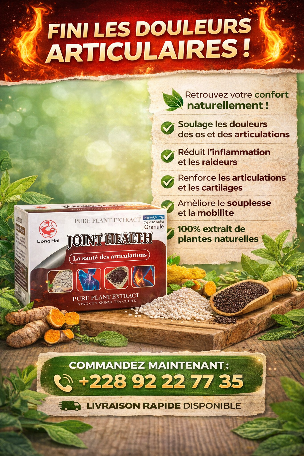Thé douleur et renforcement des os & articulations